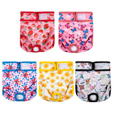 wegreeco dog-diapers size chart helps you choose the right fit for comfort.