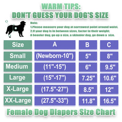 Wegreeco washable dog diapers soft outer layer delivers leak-proof protection.