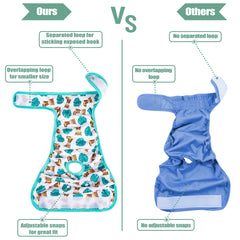 Wegreeco reusable dog diapers inner layer close-up emphasizes soft comfort.
