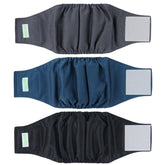 Wegreeco washable dog diapers pack-3 colors show versatile, reusable care.