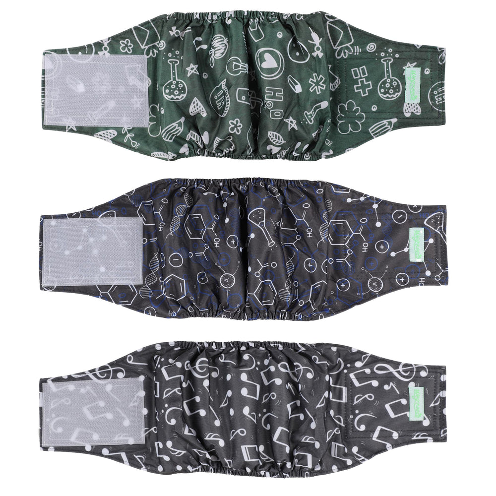 wegreeco washable male dog belly band front view reduces mess while stylishly fitting small dogs
