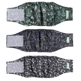 wegreeco washable male dog belly band front view reduces mess while stylishly fitting small dogs