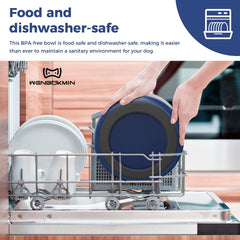 WENBOKMIN anti-overturn flat-bottom design reduces tipping for safer mealtimes.