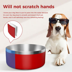 WENBOKMIN dog bowl anti-overturn design keeps food steady during meals