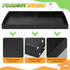 Wenqik corrugated plastic edge highlights 4-inch side height for effective protection.