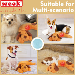 WEOK Heartbeat Sleep Aid comforts pups at bedtime.