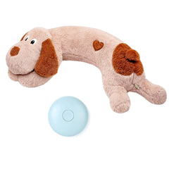 WEOK puppy-heartbeat-toy soft plush close-up, comforting anxious puppies