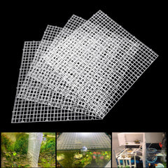 Weramics adjustable aquarium grid panels show four white panels ready to install as flexible dividers.