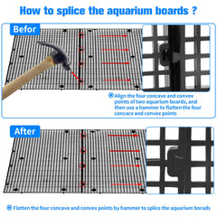 Weramics aquarium lid cover helps prevent fish from jumping and splashing