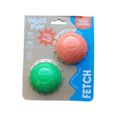 West Paw Boundr ball cardinal red for fetch and chew sessions.