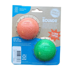 West Paw Boundr ball clover green floats for water play and training.