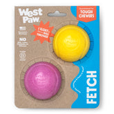 WEST PAW Boundr Ball toy texture closeup shows durable, flexible material for safe play.