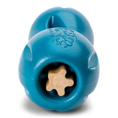 West Paw Qwizl fetch-ready River Blue toy enhances indoor-outdoor play and fetch sessions.