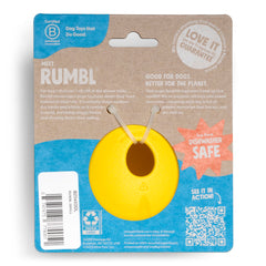 West Paw Rumbl small wobble action encourages engaging play.