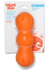 WEST PAW Zogoflex Rumpus toy side view for tough chewers during fetch sessions