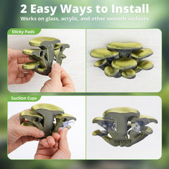 Westant Mushroom Decor gecko climbing setup shows safe climb-friendly decor