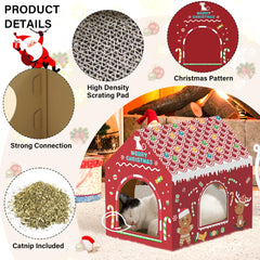 WESTERN HOME cat house front opening highlights easy access for curious cats.