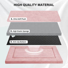 Western Home dog bed anti-slip-bottom keeps mat in place during active play
