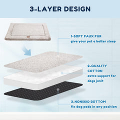 WESTERN HOME dog bed non-slip bottom keeps mat in place during play