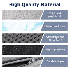 WESTERN HOME dog bed removable cover for easy washing.