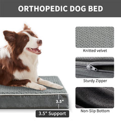 WESTERN HOME large dog bed waterproof cover keeps the crate dry.