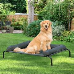 WESTERN HOME teslin-mesh dog bed center highlights breathable fabric that stays cool.