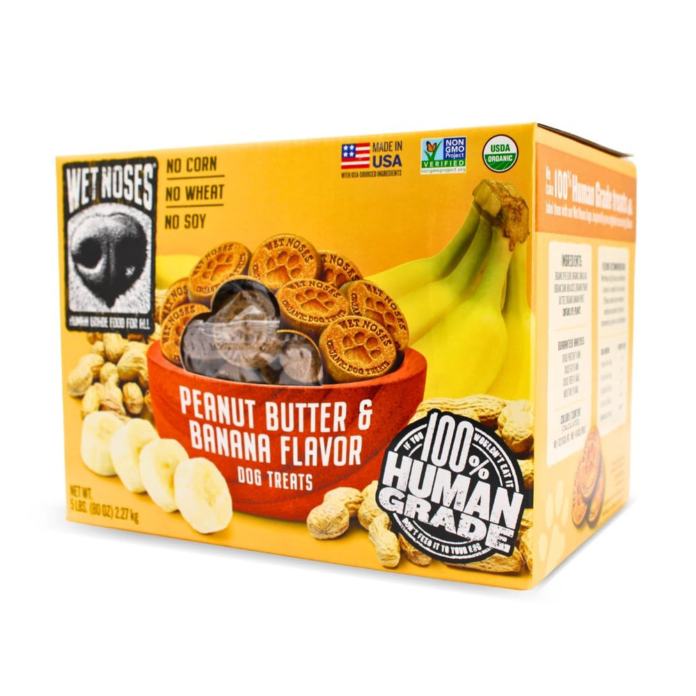 Wet Noses Organic Crunchy Dog Treats apple-carrot texture for daily rewards
