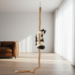 Weysat cat climbing rope wall mount provides a sturdy high perch for curious cats.