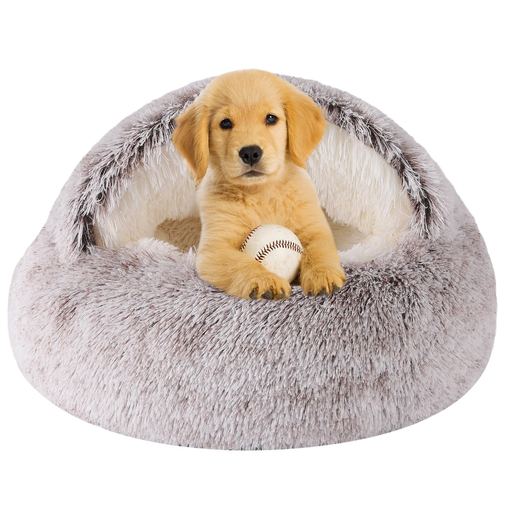 WgoogW dog bed small cave open; cozy burrow-ready space for tiny pets.