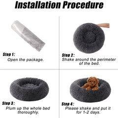 WgoogW washable-pet-bed being washed in machine for easy cleanup.