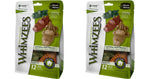 Whimzees Alligator Chews packaging showing gluten-free natural dog treats for dental care.
