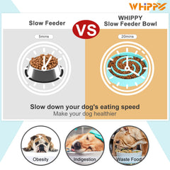 WHIPPY slow-eating puzzle bowl 3-cup capacity suits small to mid-size dogs