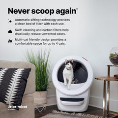 Whisker Litter-Robot filter installation step simplifies monthly changes.