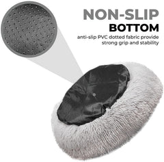 Whiskers & Friends elevated outer rim close-up shows orthopedic-style head and neck support.