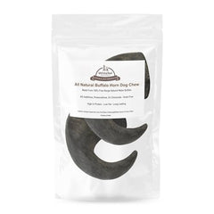 WhiteTail Naturals buffalo horn texture close-up during chew