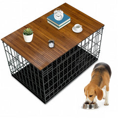Wibeelee 42x28 dog crate topper assembled, stylish surface for lightweight decor