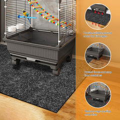 Wibeelee tear-resistant mat provides durable cage liner for long-term use.