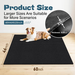 Wibeelee rug-backed mat with waterproof back protects floors from leaks.