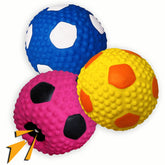 Bola suave Wieppo azul con chirri, ideal para buscar y jugar