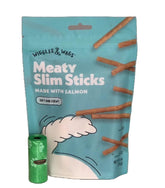 Wiggles Wags bocaditos de salmón slim, sabor irresistible para perros