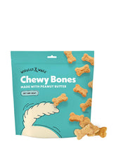 Wiggles & Wags Chewy Bones peanut butter bag front, ideal training reward.