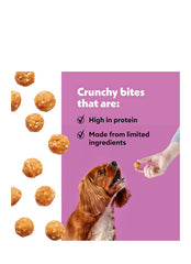 Wiggles & Wags protein balls real chicken and rice ingredients for flavorful treats.