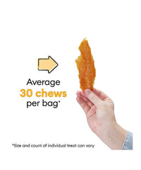 Wiggles & Wags tender jerky pieces ideal for bite-sized rewards during training.