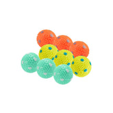 WIGGLYTAIL dog balls 2-inch close-up illustrating durable latex for small dogs' active play