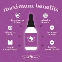 Wild Acre Milk Thistle bacon flavor label highlighting tasty supplement