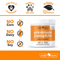 Wild Acre pumpkin powder travel-friendly packaging for on-the-go feeding