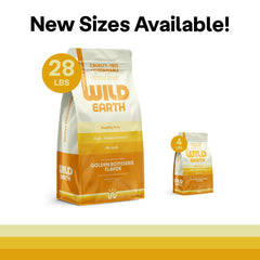Wild Earth serving bowl showcases kibble for easy, tasty feeding sessions.