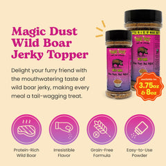 Wild Meadow Farms Magic Dust sprinkled on kibble showing crunchy texture appeal