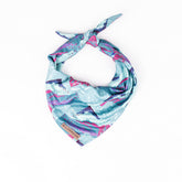 Wilderdog dog bandana alpenglow closeup highlights quick-dry poly-blend fabric for active pups