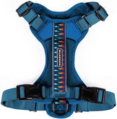 Wilderdog Lightweight Harness Pacific Blue front view enhances comfort during daily walks